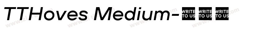 TTHoves Medium字体转换